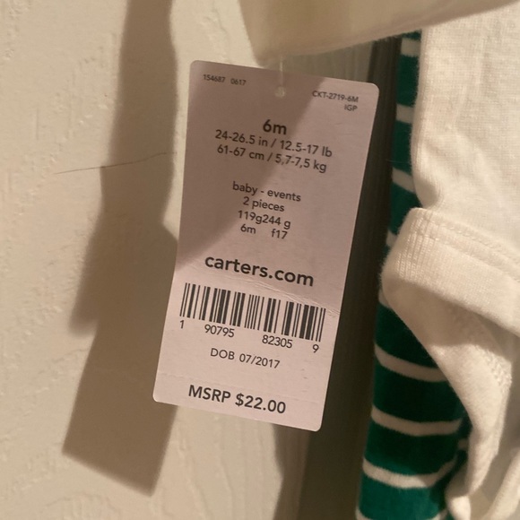 Carter’s Santa’s Little Helper 2 Piece Outfit, 6 months, Baby Christmas Outfit - Picture 11 of 12